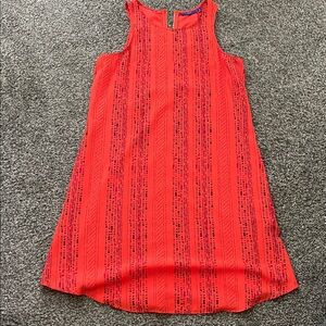 Apt. 9 Vibrant Red Patterned Dress. Brand new, no tags, A line dress
